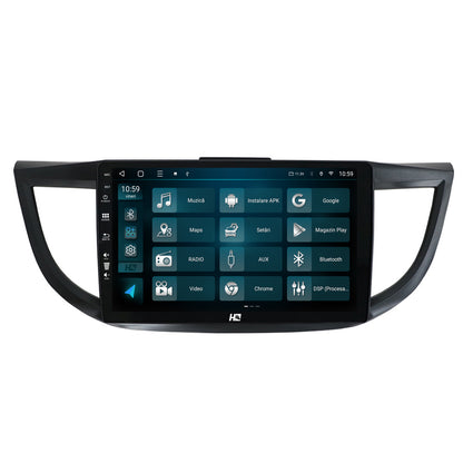 Navigatie HUB64 Honda CRV (2011-2016), 4GB RAM, Android, Octacore, Slot Sim 4G, DSP, GPS, Wi-FI, Carplay, Android Auto, USB, Bluetooth, Waze, Touchscreen, 10.1 inch