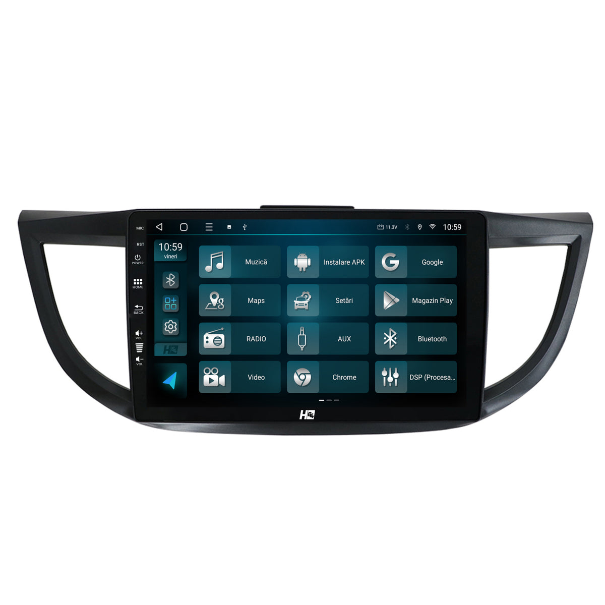 Navigatie HUB64 Honda CRV (2011-2016), 6GB RAM, Android, Octacore, Slot Sim 4G, DSP, GPS, Wi-FI, Carplay, Android Auto, USB, Bluetooth, Waze, Touchscreen, 10.1 Inch