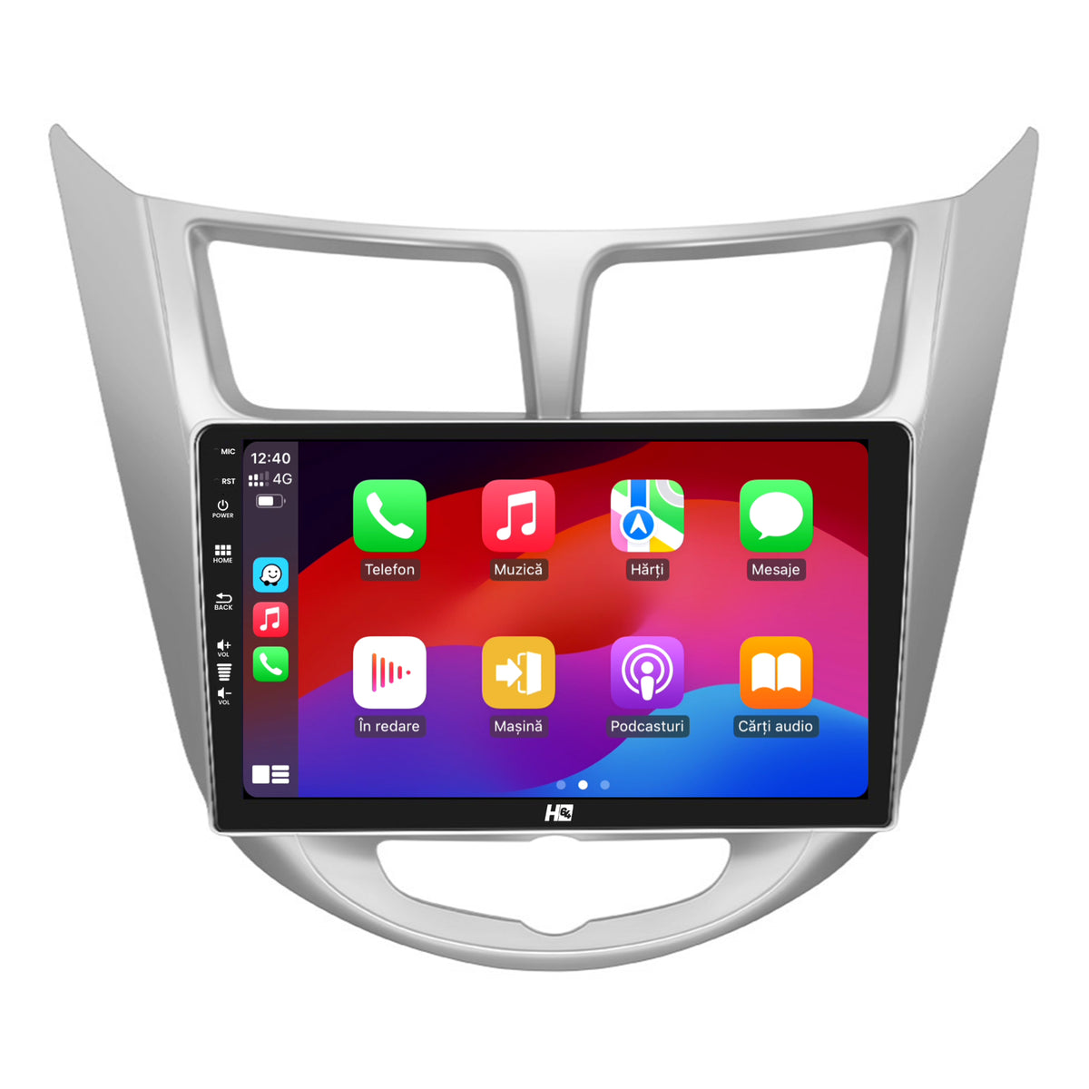 Navigatie HUB64 Hyundai Accent (2011-2016), 2GB RAM, Android, GPS, Wi-FI, Carplay, Android Auto, USB, Bluetooth, Radio, Waze, Touchscreen, 9 inch