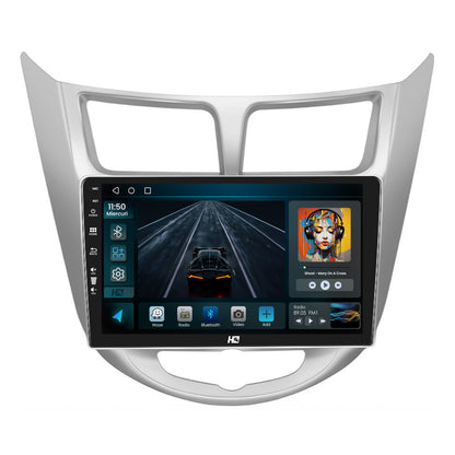 Navigatie HUB64 Hyundai Accent (2011-2016), 2GB RAM, Android, GPS, Wi-FI, Carplay, Android Auto, USB, Bluetooth, Radio, Waze, Touchscreen, 9 inch