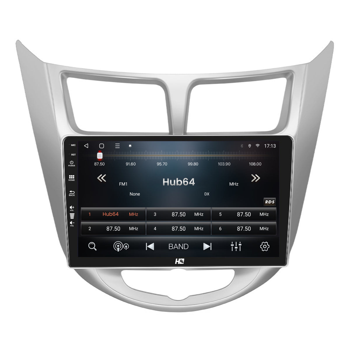 Navigatie HUB64 Hyundai Accent (2011-2016), 4GB RAM, Android, Quadcore, DSP, GPS, Wi-FI, Carplay, Android Auto, USB, Bluetooth, Waze, Touchscreen, 9 inch