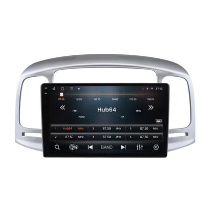 Navigatie HUB64 Hyundai Accent (2006-2011), 6GB RAM, Android, Octacore, Slot Sim 4G, DSP, GPS, Wi-FI, Carplay, Android Auto, USB, Bluetooth, Waze, Touchscreen, 9 Inch