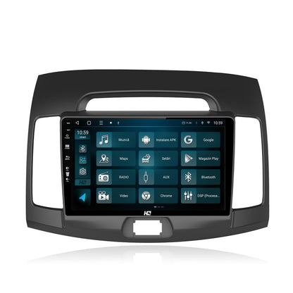 Navigatie HUB64 Hyundai Elantra (2006-2011), 2GB RAM, Android, GPS, Wi-FI, Carplay, Android Auto, USB, Bluetooth, Radio, Waze, Touchscreen, 9 inch