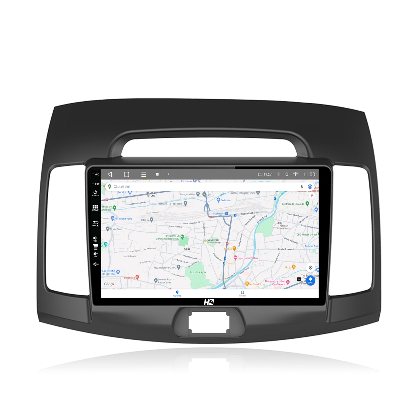 Navigatie HUB64 Hyundai Elantra (2006-2011), 4GB RAM, Android, Octacore, Slot Sim 4G, DSP, GPS, Wi-FI, Carplay, Android Auto, USB, Bluetooth, Waze, Touchscreen, 9 inch