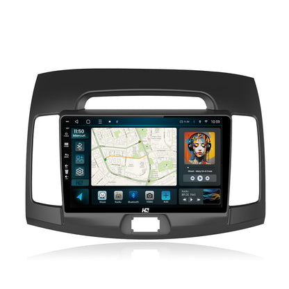 Navigatie HUB64 Hyundai Elantra (2006-2011), 8GB RAM, Android, Octacore, Slot Sim 4G, DSP, GPS, Wi-FI, Carplay, Android Auto, USB, Bluetooth, Waze, Touchscreen, 9 Inch