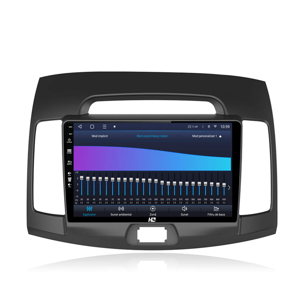 Navigatie HUB64 Hyundai Elantra (2006-2011), 8GB RAM, Android, Octacore, Slot Sim 4G, DSP, GPS, Wi-FI, Carplay, Android Auto, USB, Bluetooth, Waze, Touchscreen, 9 Inch