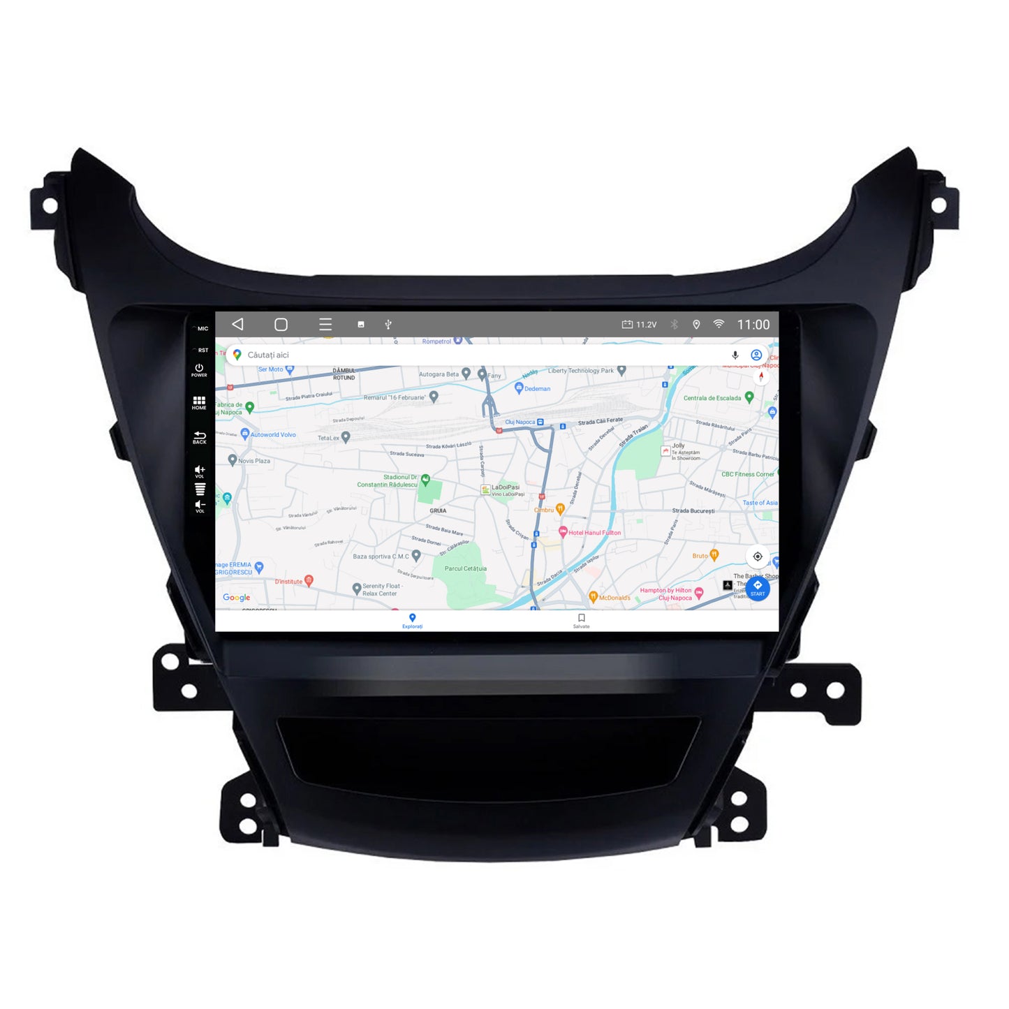 Navigatie HUB64 Hyundai Elantra (2012-2014), 6GB RAM, Android, Octacore, Slot Sim 4G, DSP, GPS, Wi-FI, Carplay, Android Auto, USB, Bluetooth, Waze, Touchscreen, 9Inch