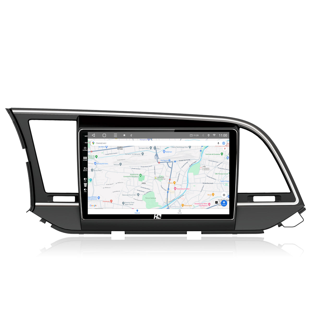 Navigatie HUB64 Hyundai Elantra (2015-2018), 4GB RAM, Android, Quadcore, DSP, GPS, Wi-FI, Carplay, Android Auto, USB, Bluetooth, Waze, Touchscreen, 9 inch