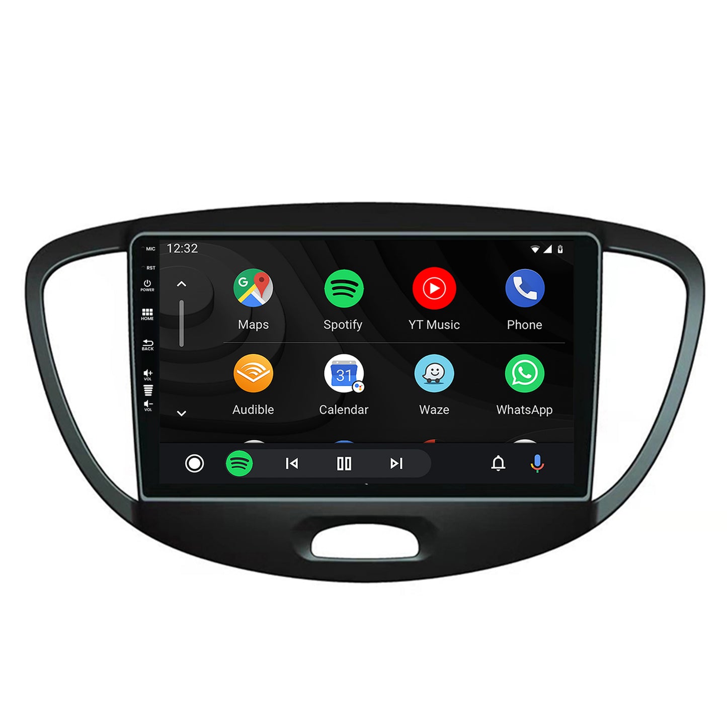 Navigatie HUB64 Hyundai I10 (2007-2013), 4GB RAM, Android, Octacore, Slot Sim 4G, DSP, GPS, Wi-FI, Carplay, Android Auto, USB, Bluetooth, Waze, Touchscreen, 9 inch