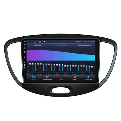 Navigatie HUB64 Hyundai I10 (2007-2013), 8GB RAM, Android, Octacore, Slot Sim 4G, DSP, GPS, Wi-FI, Carplay, Android Auto, USB, Bluetooth, Waze, Touchscreen, 9 Inch