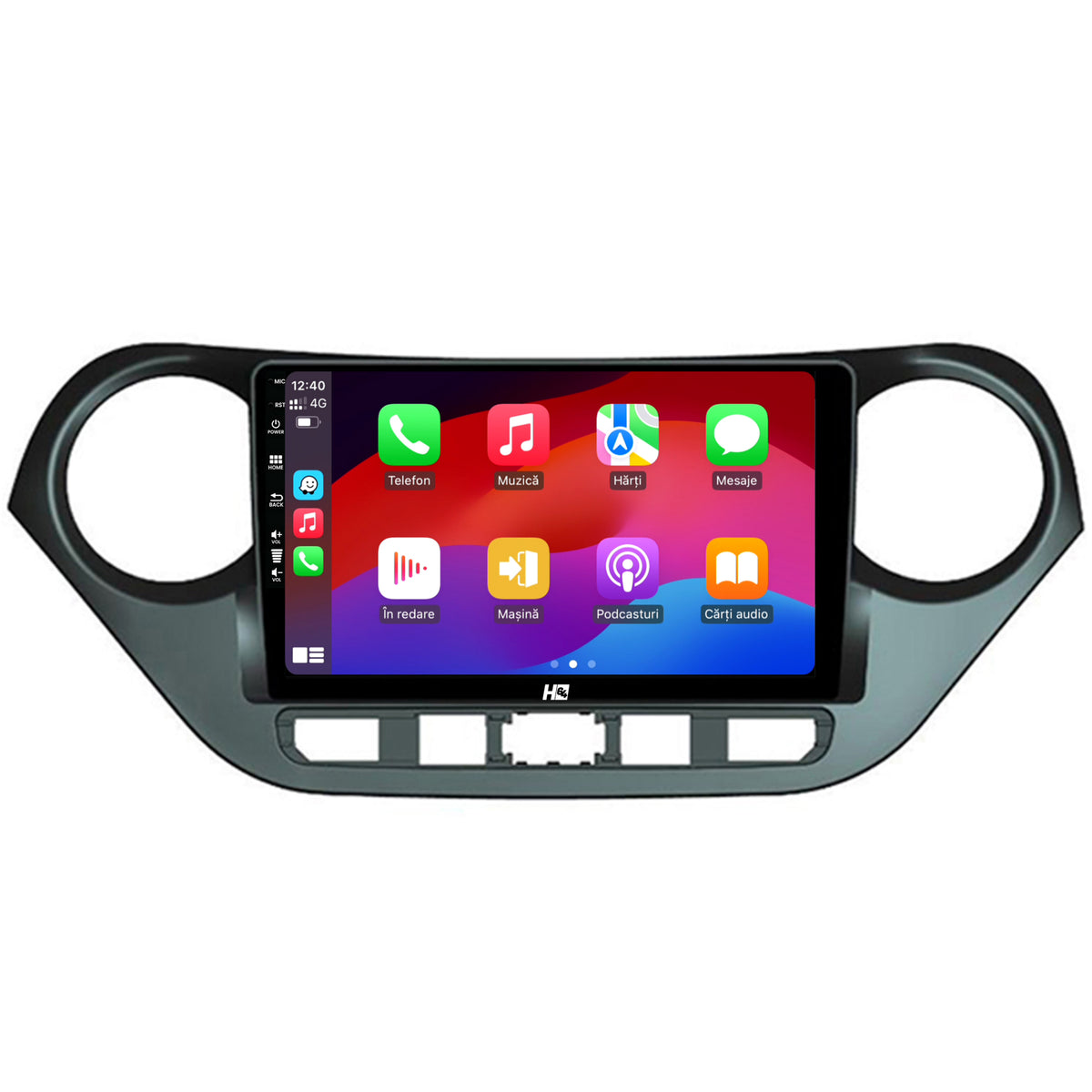 Navigatie HUB64 Hyundai I10 (2013-2017), 4GB RAM, Android, Quadcore, DSP, GPS, Wi-FI, Carplay, Android Auto, USB, Bluetooth, Waze, Touchscreen, 9 inch