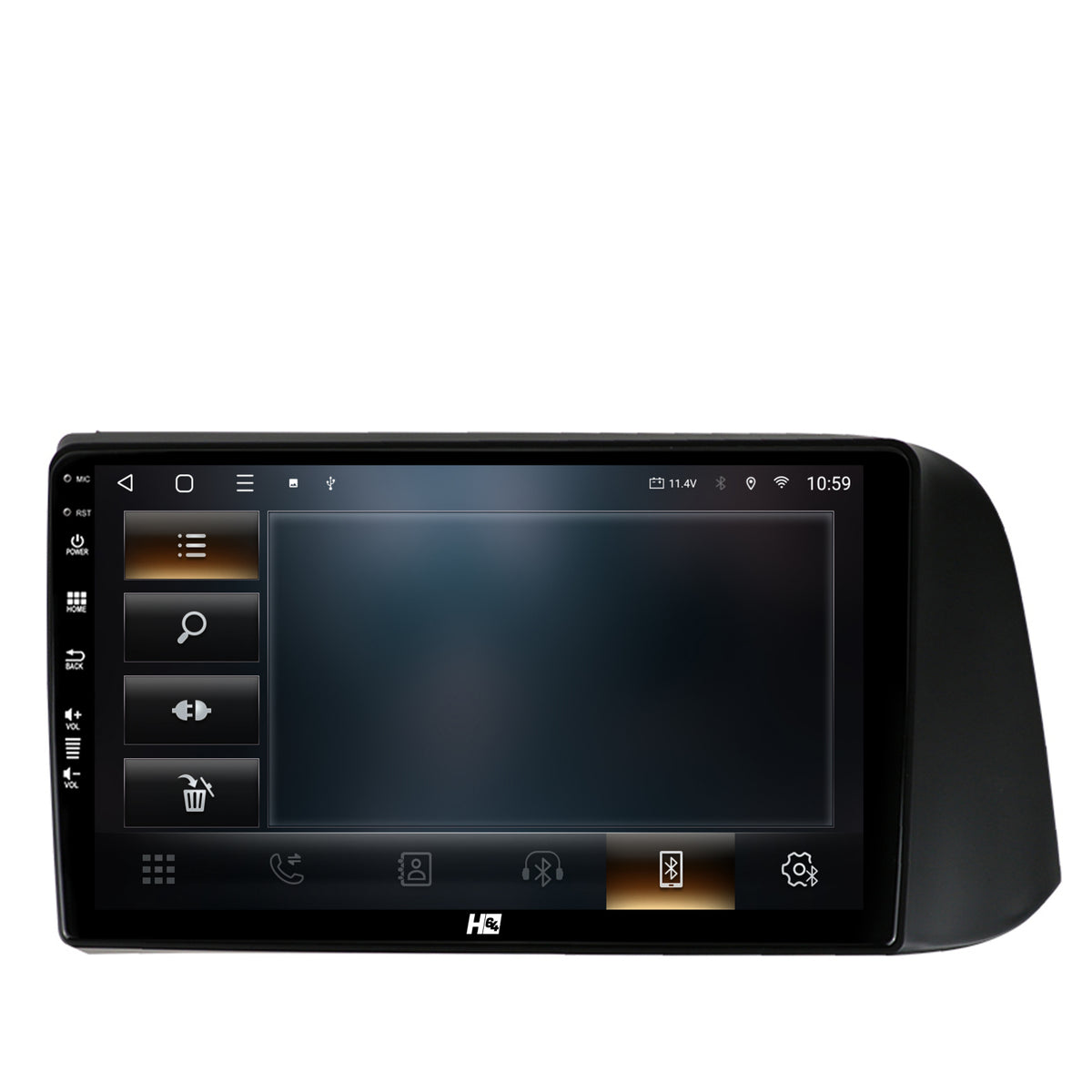 Navigatie HUB64 Hyundai I10 (2020+), 4GB RAM, Android, Quadcore, DSP, GPS, Wi-FI, Carplay, Android Auto, USB, Bluetooth, Waze, Touchscreen, 9 inch