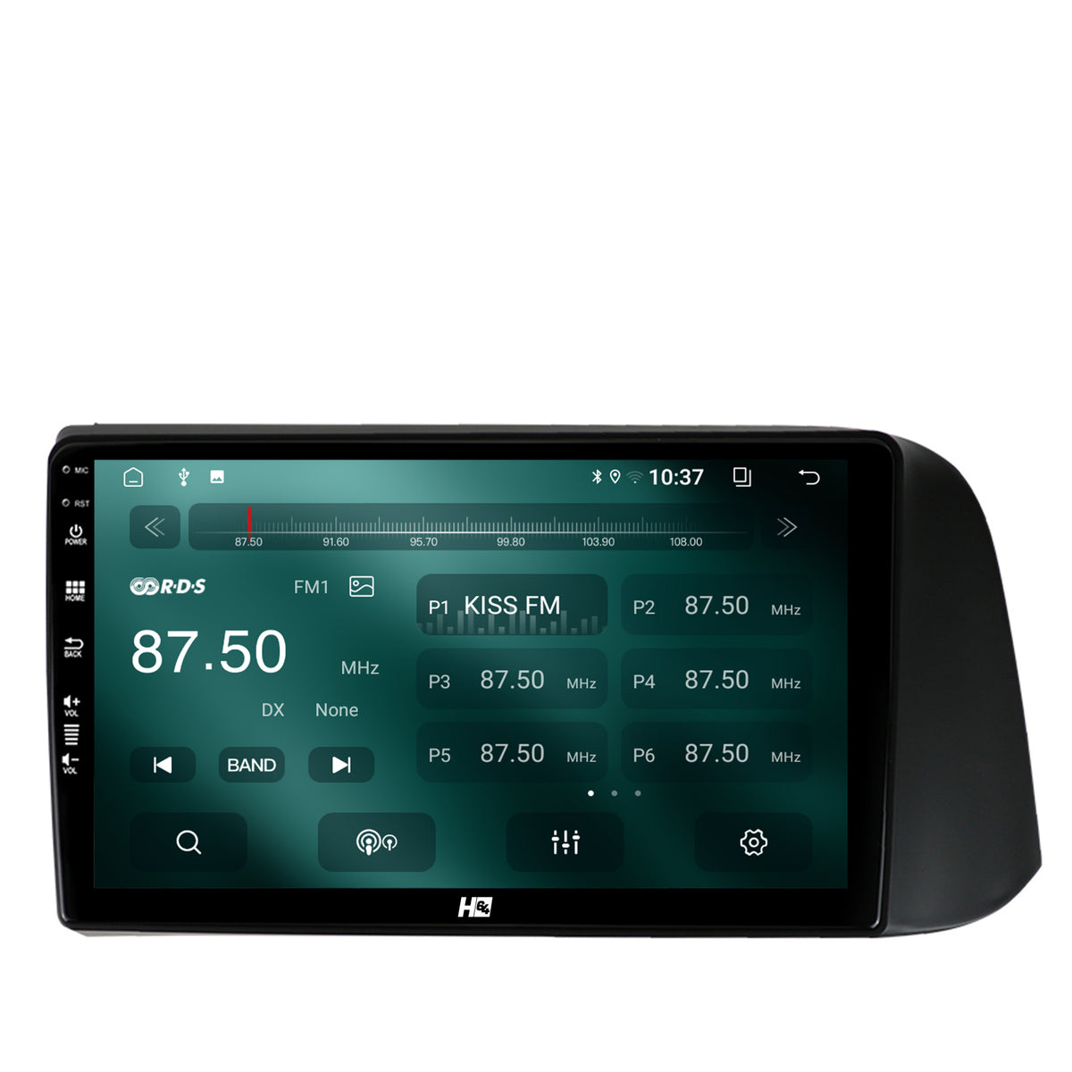 Navigatie HUB64 Hyundai I10 (2020+), 2GB RAM, Android, GPS, Wi-FI, Carplay, Android Auto, USB, Bluetooth, Radio, Waze, Touchscreen, 9 inch