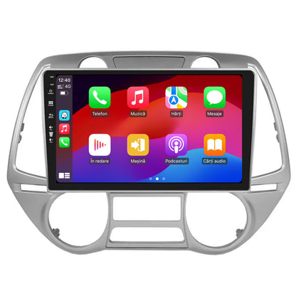 Navigatie HUB64 Hyundai I20 (2008-2012), 2GB RAM, Android, GPS, Wi-FI, Carplay, Android Auto, USB, Bluetooth, Radio, Waze, Touchscreen, 9 inch V2