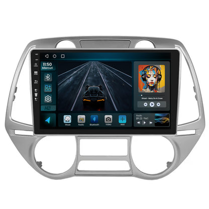 Navigatie HUB64 Hyundai I20 (2008-2012), 2GB RAM, Android, GPS, Wi-FI, Carplay, Android Auto, USB, Bluetooth, Radio, Waze, Touchscreen, 9 inch V2