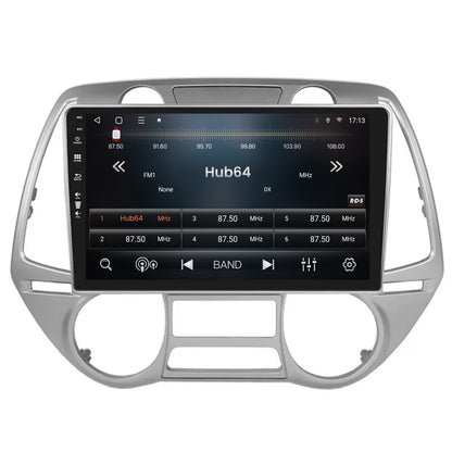 Navigatie HUB64 Hyundai I20 (2008-2012), 8GB RAM, Android, Octacore, Slot Sim 4G, DSP, GPS, Wi-FI, Carplay, Android Auto, USB, Bluetooth, Waze, Touchscreen, 9 Inch V2