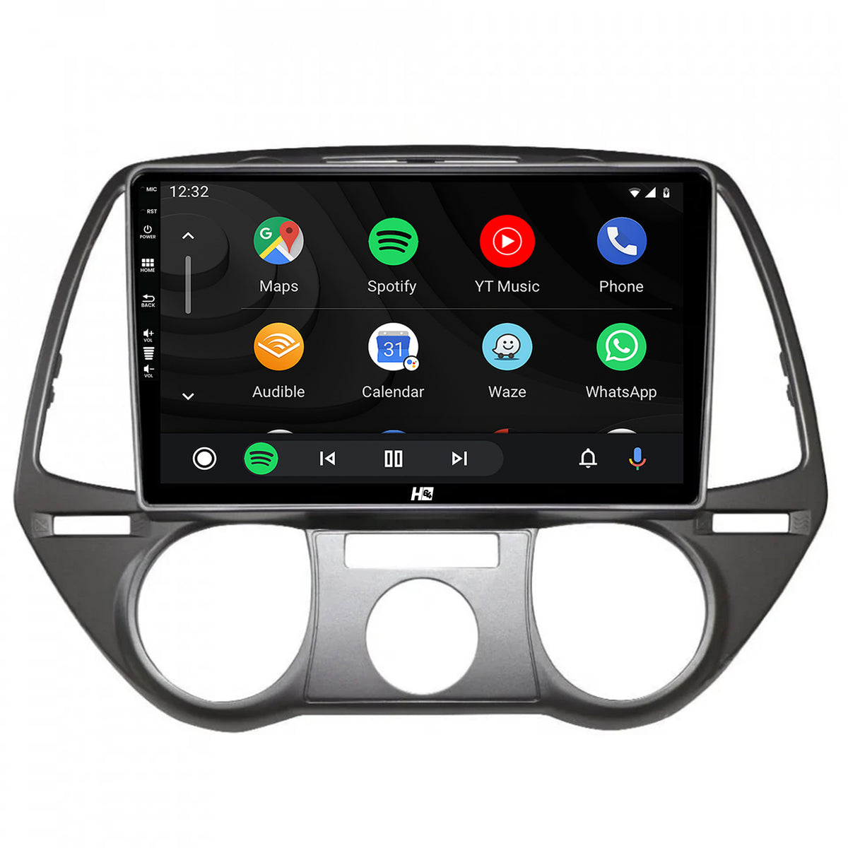 Navigatie HUB64 Hyundai I20 (2008-2012), 4GB RAM, Android, Quadcore, DSP, GPS, Wi-FI, Carplay, Android Auto, USB, Bluetooth, Waze, Touchscreen, 9 inch