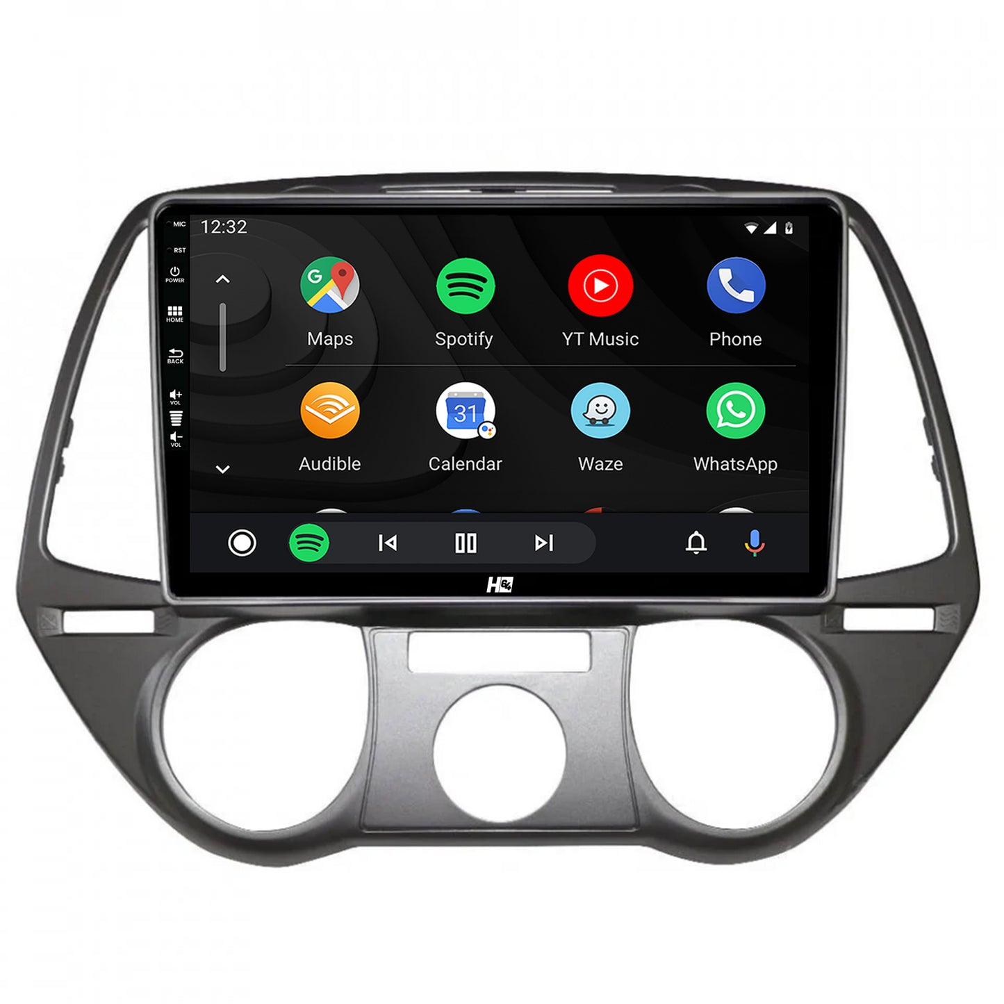 Navigatie HUB64 Hyundai I20 (2008-2012), 4GB RAM, Android, Quadcore, DSP, GPS, Wi-FI, Carplay, Android Auto, USB, Bluetooth, Waze, Touchscreen, 9 inch