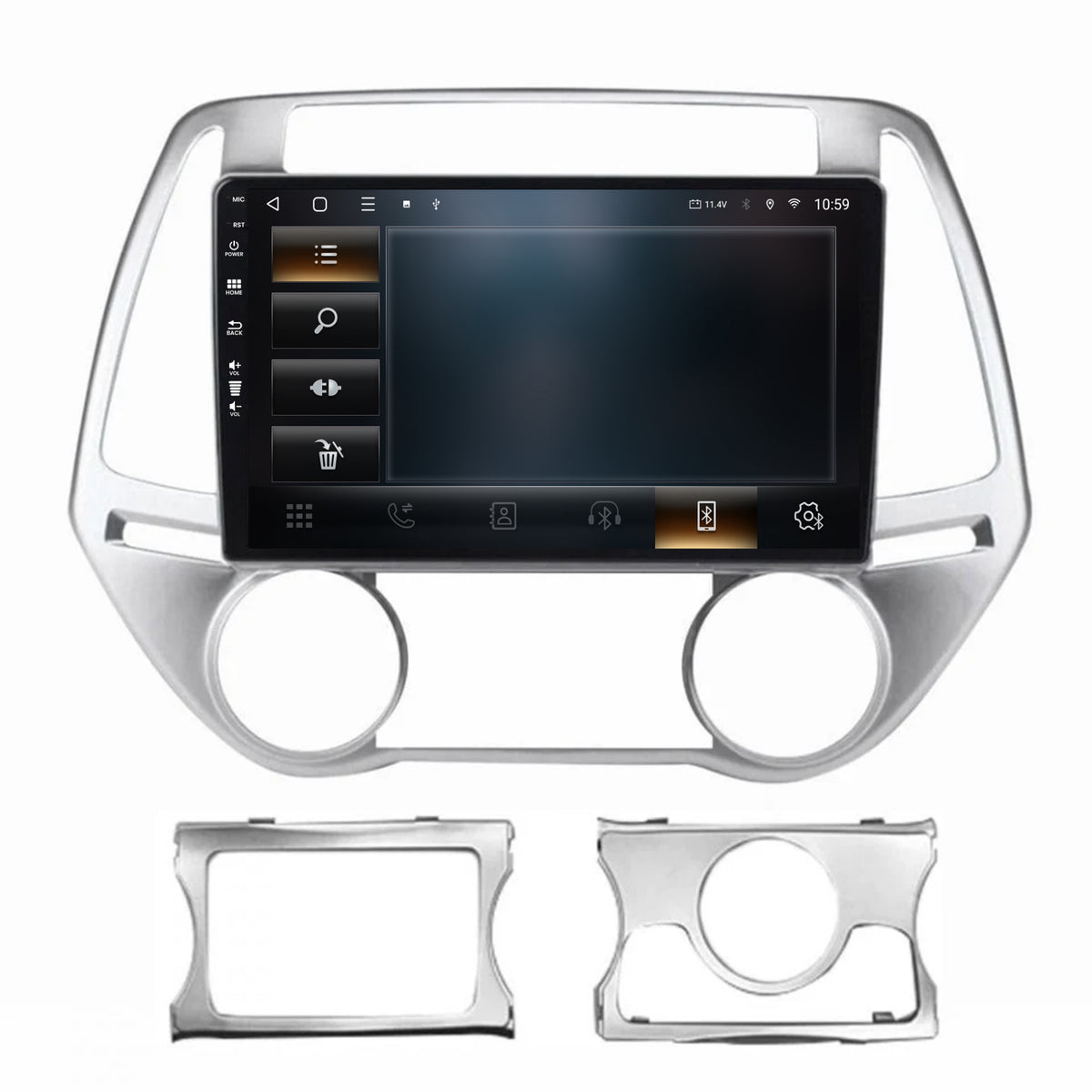 Navigatie HUB64 Hyundai I20 (2012-2014), 4GB RAM, Android, Octacore, Slot Sim 4G, DSP, GPS, Wi-FI, Carplay, Android Auto, USB, Bluetooth, Waze, Touchscreen, 9 inch