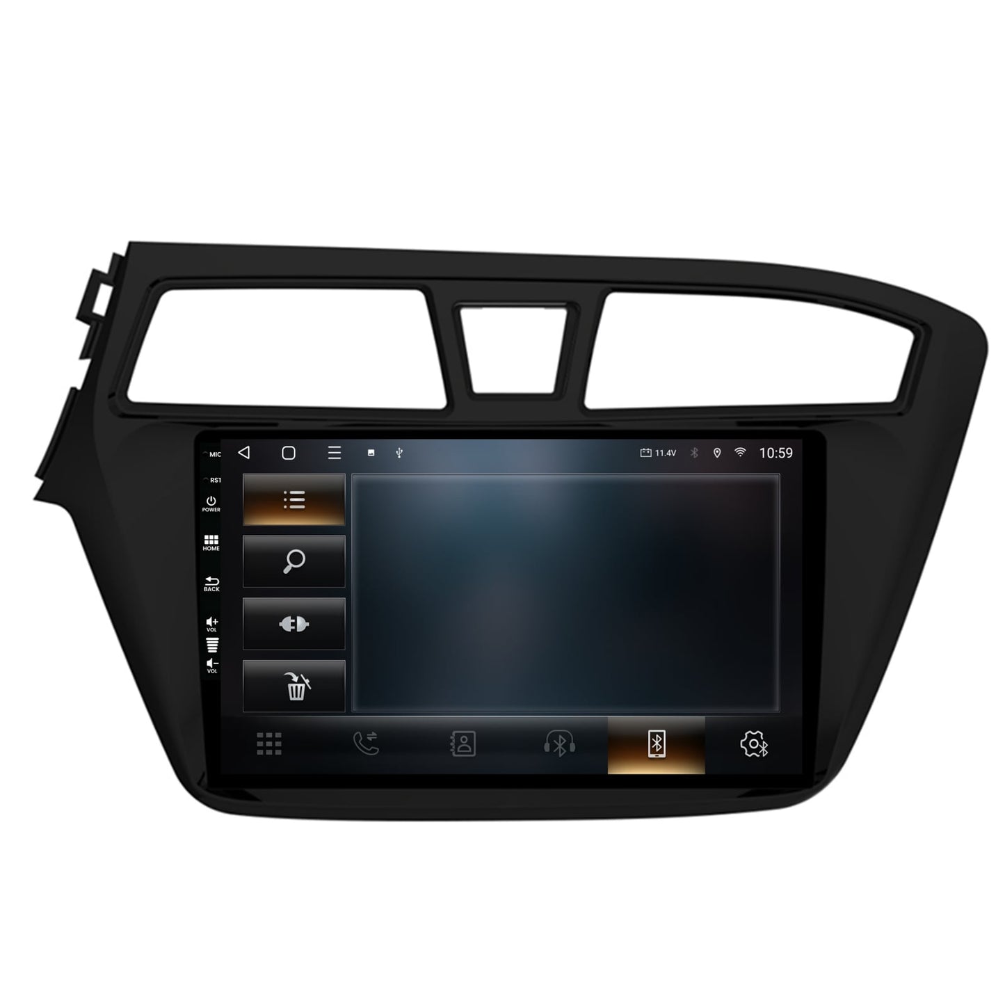 Navigatie HUB64 Hyundai I20 (2014-2018), 6GB RAM, Android, Octacore, Slot Sim 4G, DSP, GPS, Wi-FI, Carplay, Android Auto, USB, Bluetooth, Waze, Touchscreen, 9 Inch