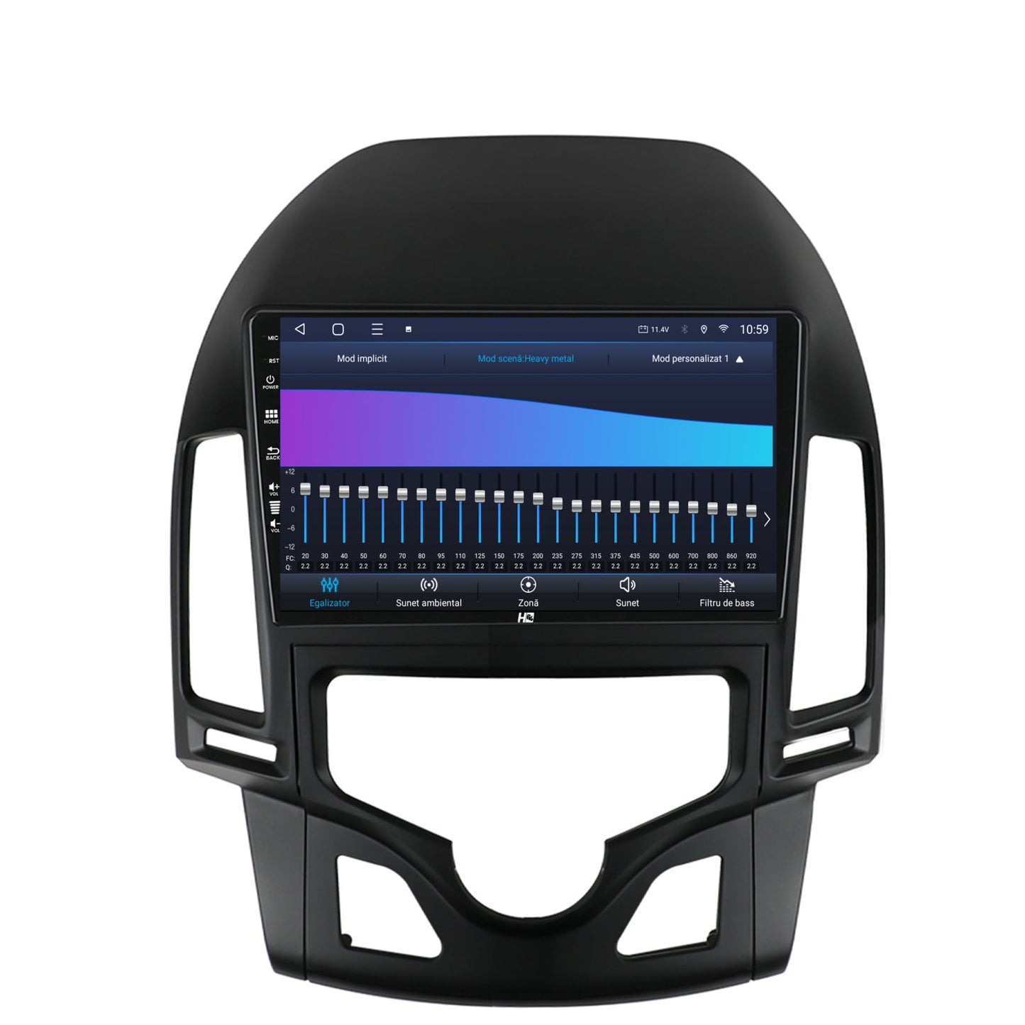 Navigatie HUB64 Hyundai I30 (2007-2012), Clima Automata, 4GB RAM, Android, Octacore, Slot Sim 4G, DSP, GPS, Wi-FI, Carplay, Android Auto, USB, Bluetooth, Waze, Touchscreen, 9 inch
