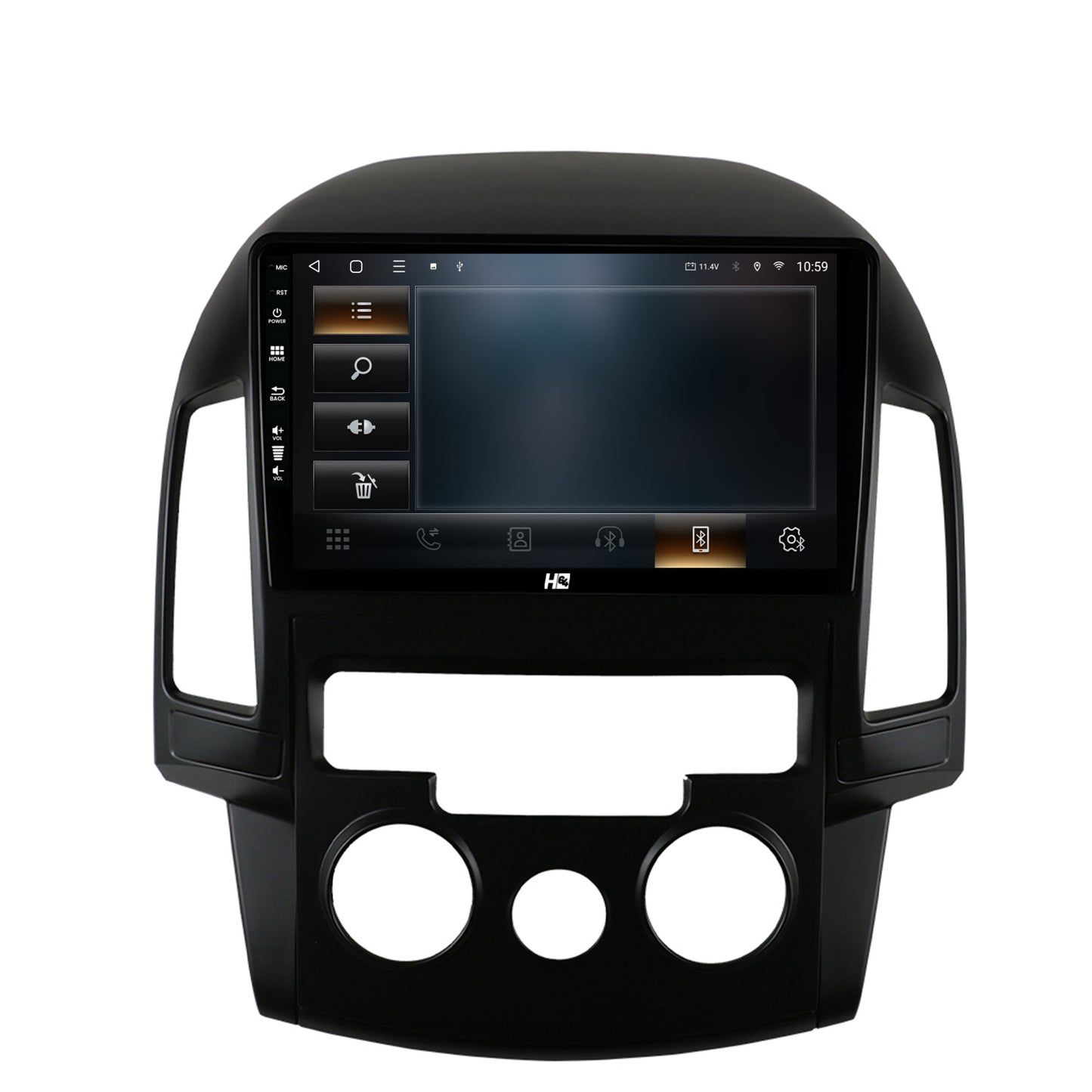 Navigatie HUB64 Hyundai I30 (2007-2012), Clima Manuala, 2GB RAM, Android, GPS, Wi-FI, Carplay, Android Auto, USB, Bluetooth, Radio, Waze, Touchscreen, 9 inch