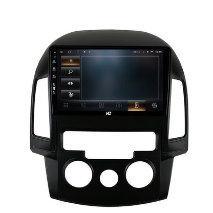 Navigatie HUB64 Hyundai I30 (2007-2012), Clima Manuala, 2GB RAM, Android, GPS, Wi-FI, Carplay, Android Auto, USB, Bluetooth, Radio, Waze, Touchscreen, 9 inch