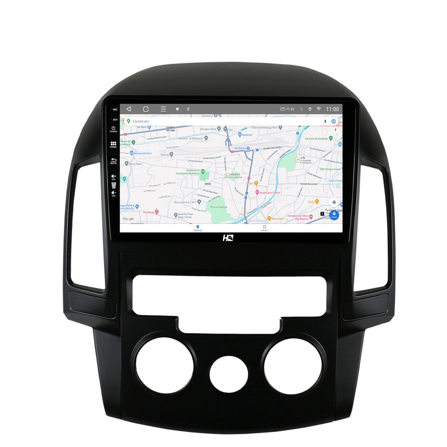 Navigatie HUB64 Hyundai I30 (2007-2012), Clima Manuala, 6GB RAM, Android, Octacore, Slot Sim 4G, DSP, GPS, Wi-FI, Carplay, Android Auto, USB, Bluetooth, Waze, Touchscreen, 9 Inch