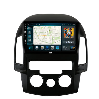 Navigatie HUB64 Hyundai I30 (2007-2012), Clima Manuala, 6GB RAM, Android, Octacore, Slot Sim 4G, DSP, GPS, Wi-FI, Carplay, Android Auto, USB, Bluetooth, Waze, Touchscreen, 9 Inch