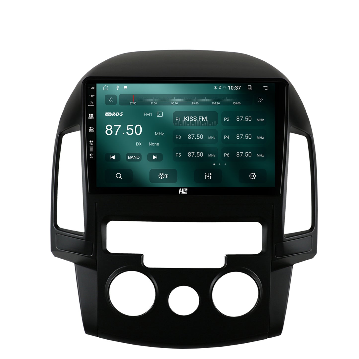 Navigatie HUB64 Hyundai I30 (2007-2012), Clima Manuala, 2GB RAM, Android, GPS, Wi-FI, Carplay, Android Auto, USB, Bluetooth, Radio, Waze, Touchscreen, 9 inch