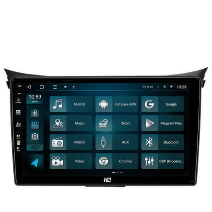 Navigatie HUB64 Hyundai I30 (2012-2016), 4GB RAM, Android, Quadcore, DSP, GPS, Wi-FI, Carplay, Android Auto, USB, Bluetooth, Waze, Touchscreen, 9 inch