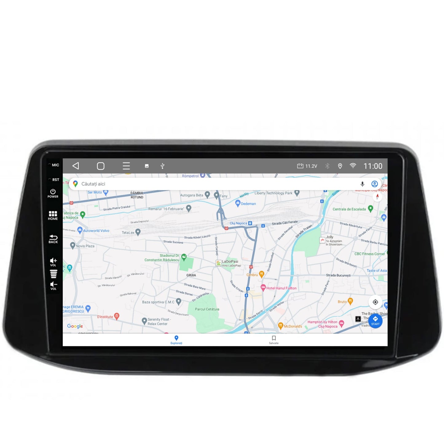 Navigatie HUB64 Hyundai I30 (2017-Prezent), 2GB RAM, Android, GPS, Wi-FI, Carplay, Android Auto, USB, Bluetooth, Radio, Waze, Touchscreen, 9 inch