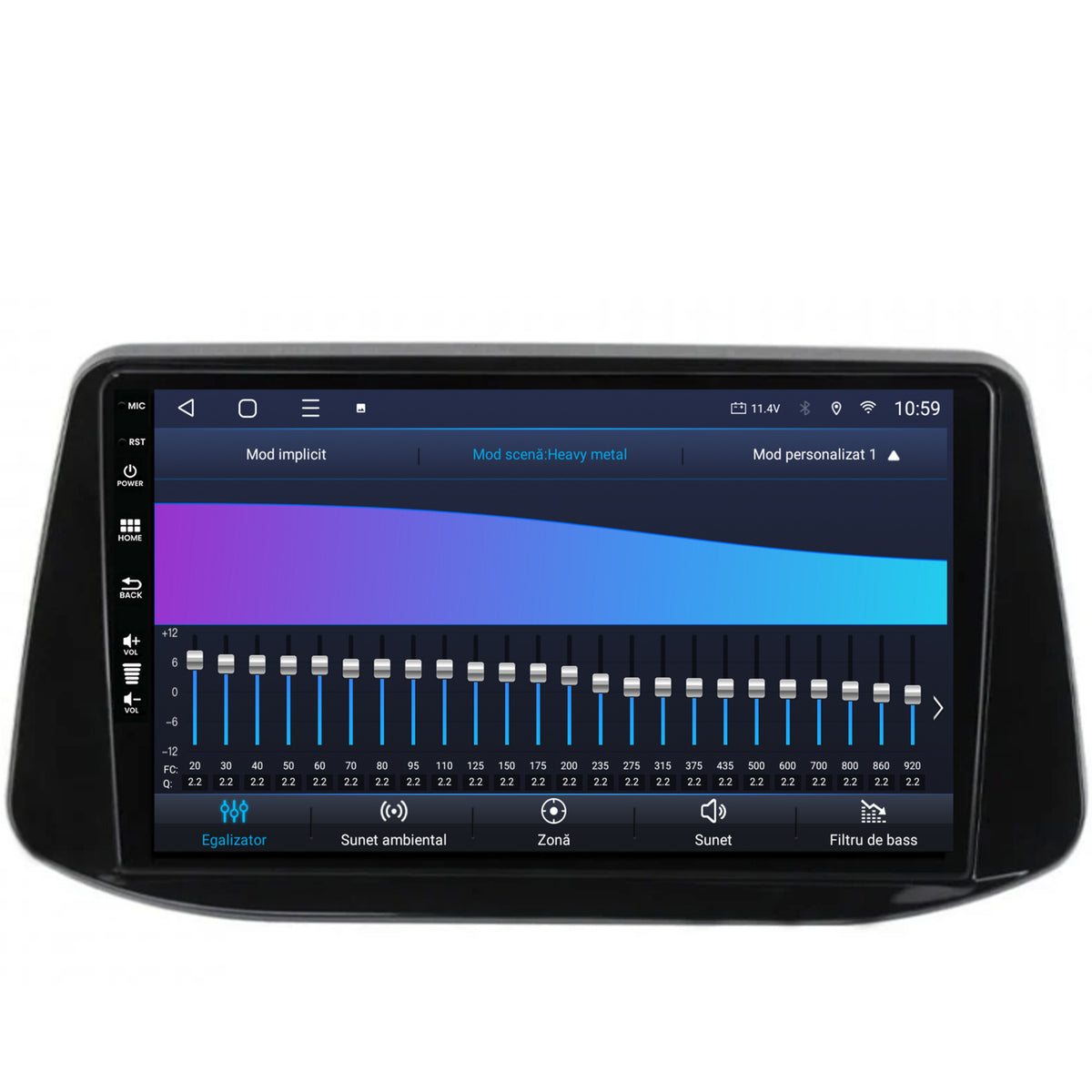 Navigatie HUB64 Hyundai I30 (2017-Prezent), 6GB RAM, Android, Octacore, Slot Sim 4G, DSP, GPS, Wi-FI, Carplay, Android Auto, USB, Bluetooth, Waze, Touchscreen, 9 Inch