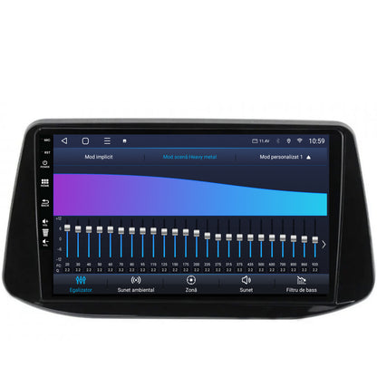 Navigatie HUB64 Hyundai I30 (2017-Prezent), 8GB RAM, Android, Octacore, Slot Sim 4G, DSP, GPS, Wi-FI, Carplay, Android Auto, USB, Bluetooth, Waze, Touchscreen, 9 Inch