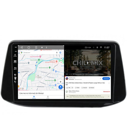 Navigatie HUB64 Hyundai I30 (2017-Prezent), 8GB RAM, Android, Octacore, Slot Sim 4G, DSP, GPS, Wi-FI, Carplay, Android Auto, USB, Bluetooth, Waze, Touchscreen, 9 Inch