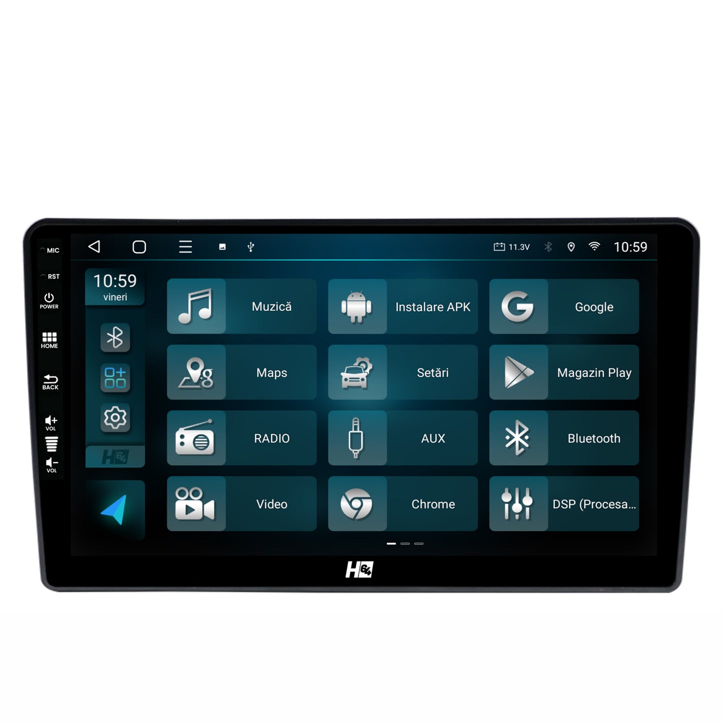 Navigatie HUB64 Hyundai I40 (2012-2020), 2GB RAM, Android, GPS, Wi-FI, Carplay, Android Auto, USB, Bluetooth, Radio, Waze, Touchscreen, 9 inch