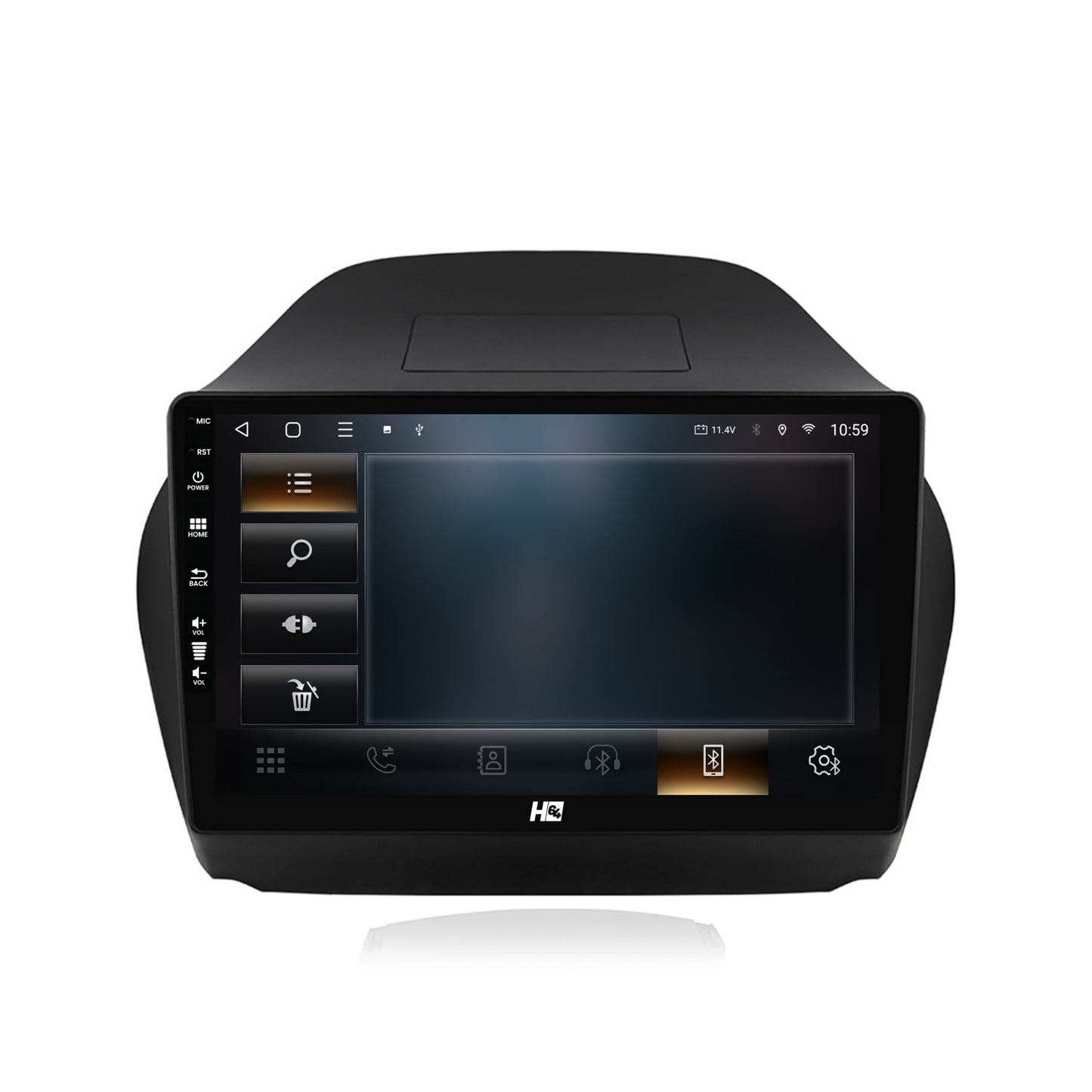 Navigatie HUB64 Hyundai IX35 (2009-2015), 4GB RAM, Android, Quadcore, DSP, GPS, Wi-FI, Carplay, Android Auto, USB, Bluetooth, Waze, Touchscreen, 10.1 Inch