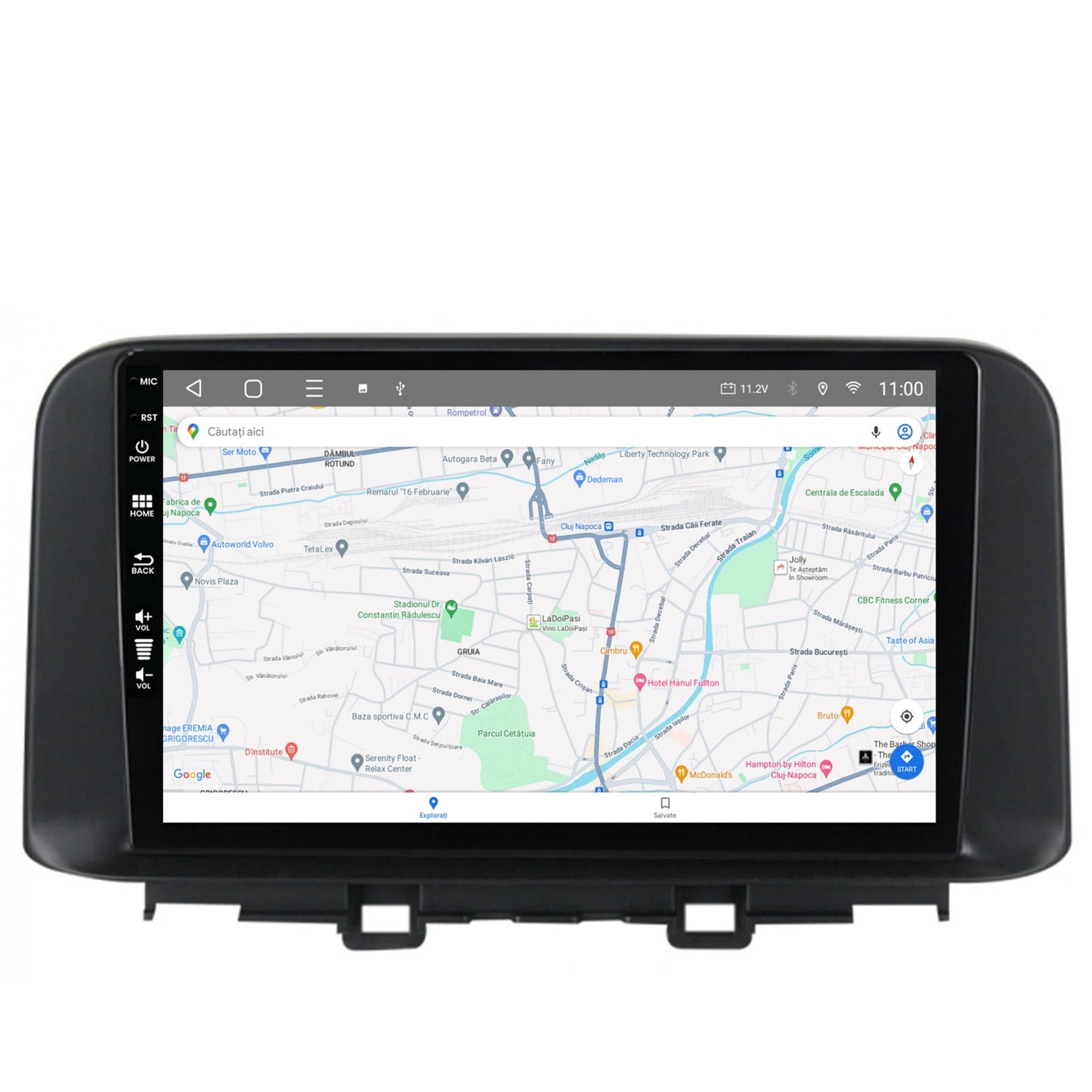 Navigatie HUB64 Hyundai Kona (2018+), 4GB RAM, Android, Quadcore, DSP, GPS, Wi-FI, Carplay, Android Auto, USB, Bluetooth, Waze, Touchscreen, 10.1 inch