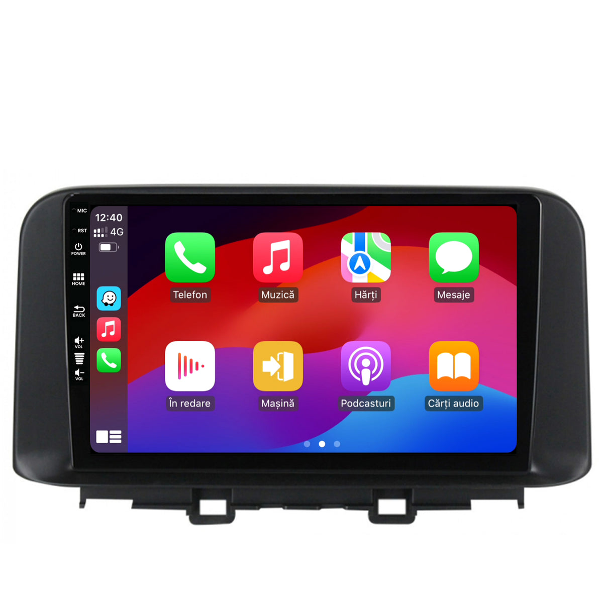 Navigatie HUB64 Hyundai Kona (2018+), 8GB RAM, Android, Octacore, Slot Sim 4G, DSP, GPS, Wi-FI, Carplay, Android Auto, USB, Bluetooth, Waze, Touchscreen, 10.1 Inch