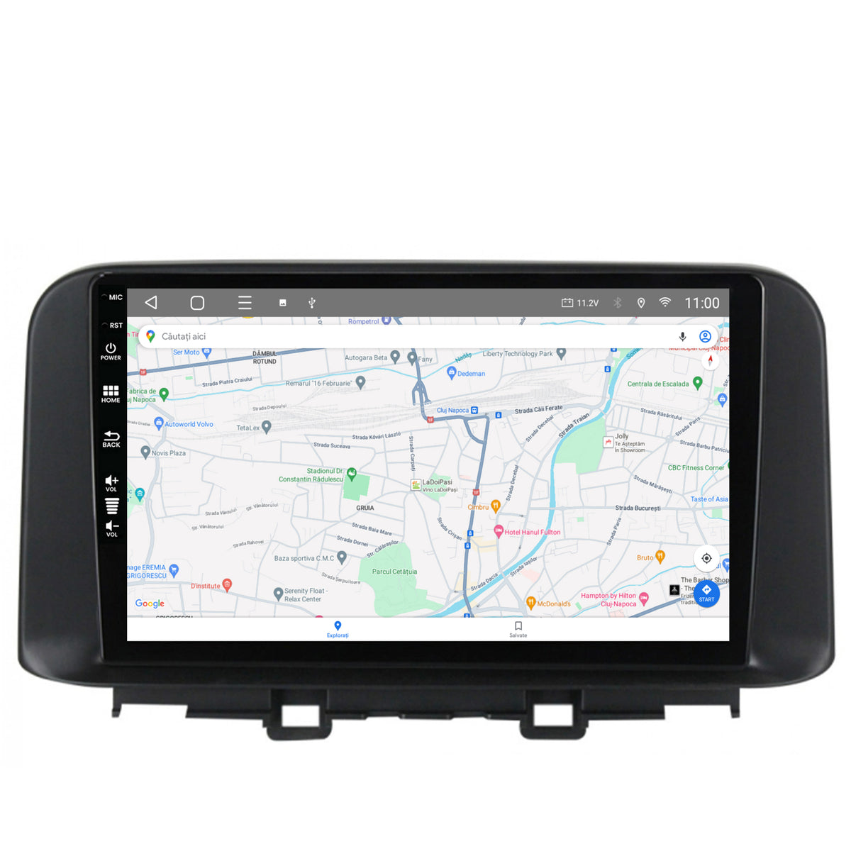Navigatie HUB64 Hyundai Kona (2018+), 8GB RAM, Android, Octacore, Slot Sim 4G, DSP, GPS, Wi-FI, Carplay, Android Auto, USB, Bluetooth, Waze, Touchscreen, 10.1 Inch
