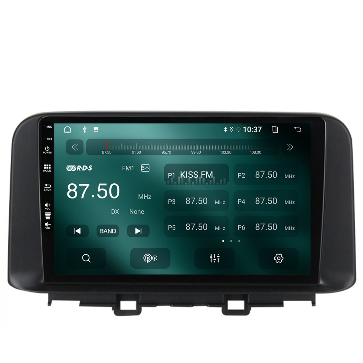 Navigatie HUB64 Hyundai Kona (2018+), 2GB RAM, Android, GPS, Wi-FI, Carplay, Android Auto, USB, Bluetooth, Radio, Waze, Touchscreen, 10.1 inch