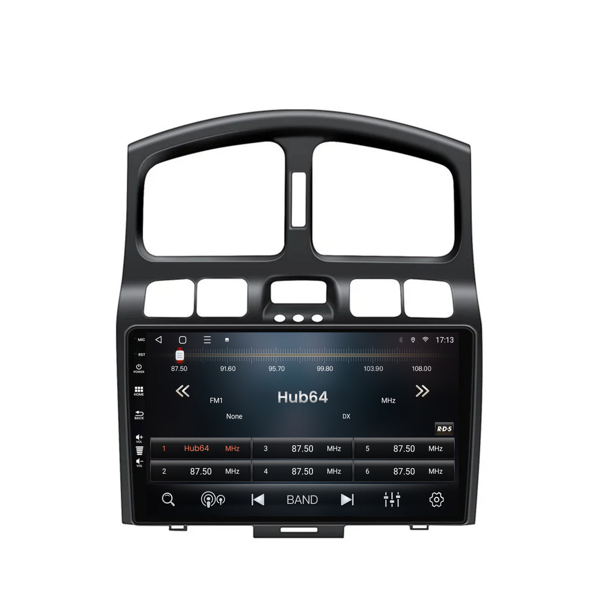 Navigatie HUB64 Hyundai Santa Fe (2001-2005), 2GB RAM, Android, GPS, Wi-FI, Carplay, Android Auto, USB, Bluetooth, Radio, Waze, Touchscreen, 9 inch