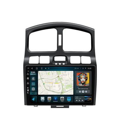 Navigatie HUB64 Hyundai Santa Fe (2001-2005), 4GB RAM, Android, Quadcore, DSP, GPS, Wi-FI, Carplay, Android Auto, USB, Bluetooth, Waze, Touchscreen, 9 inch