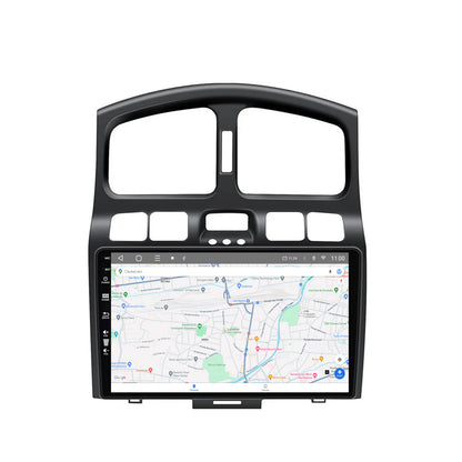 Navigatie HUB64 Hyundai Santa Fe (2001-2005), 6GB RAM, Android, Octacore, Slot Sim 4G, DSP, GPS, Wi-FI, Carplay, Android Auto, USB, Bluetooth, Waze, Touchscreen, 9 Inch