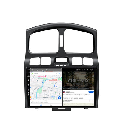 Navigatie HUB64 Hyundai Santa Fe (2001-2005), 6GB RAM, Android, Octacore, Slot Sim 4G, DSP, GPS, Wi-FI, Carplay, Android Auto, USB, Bluetooth, Waze, Touchscreen, 9 Inch