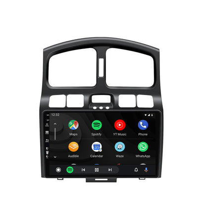 Navigatie HUB64 Hyundai Santa Fe (2001-2005), 6GB RAM, Android, Octacore, Slot Sim 4G, DSP, GPS, Wi-FI, Carplay, Android Auto, USB, Bluetooth, Waze, Touchscreen, 9 Inch