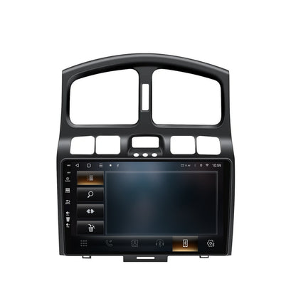 Navigatie HUB64 Hyundai Santa Fe (2001-2005), 8GB RAM, Android, Octacore, Slot Sim 4G, DSP, GPS, Wi-FI, Carplay, Android Auto, USB, Bluetooth, Waze, Touchscreen, 9 Inch