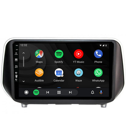 Navigatie HUB64 Hyundai Santa Fe (2018-Prezent), 8GB RAM, Android, Octacore, Slot Sim 4G, DSP, GPS, Wi-FI, Carplay, Android Auto, USB, Bluetooth, Waze, Touchscreen, 9 Inch