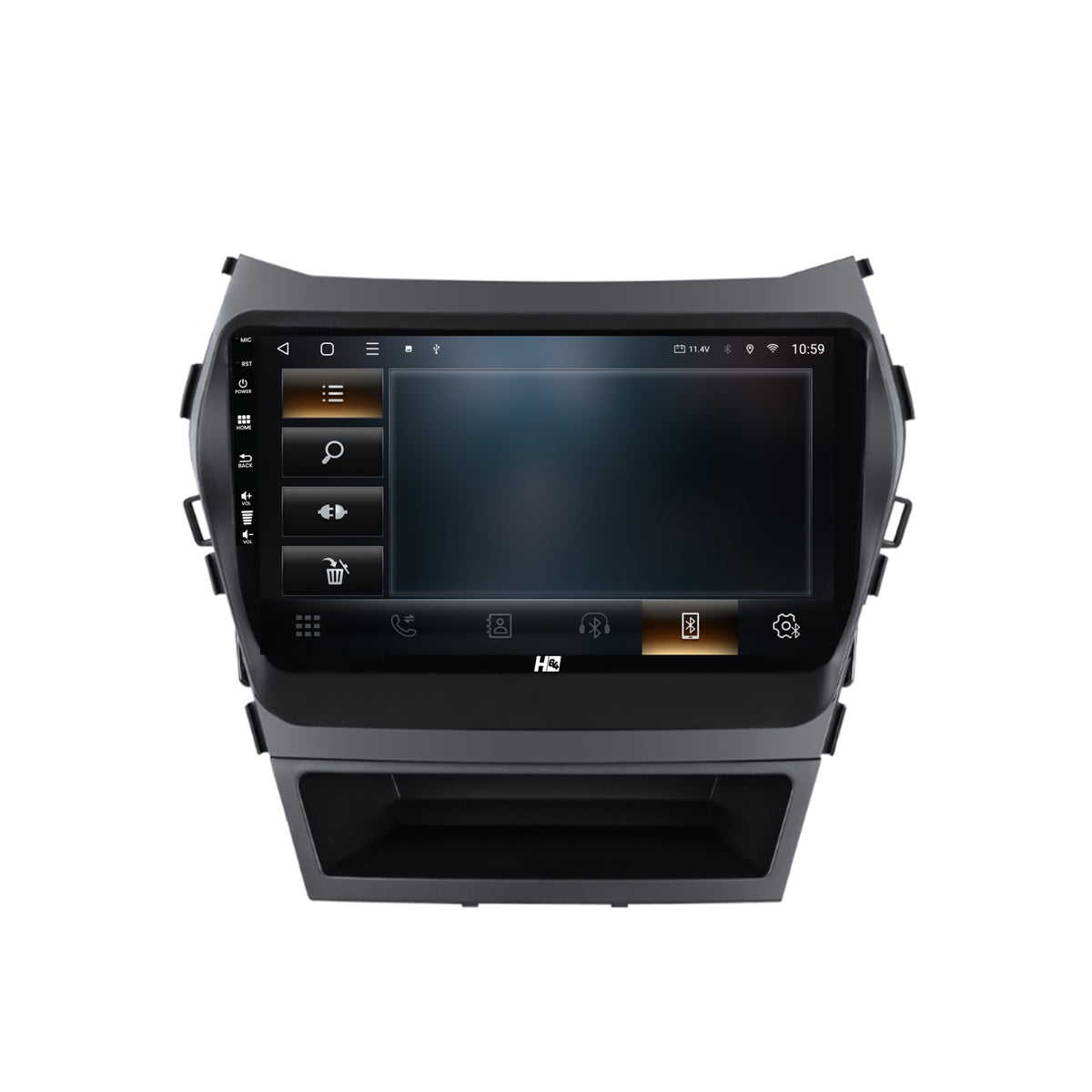 Navigatie HUB64 Hyundai Santa Fe IX45 (2013-2017), 4GB RAM, Android, Quadcore, DSP, GPS, Wi-FI, Carplay, Android Auto, USB, Bluetooth, Waze, Touchscreen, 9 inch