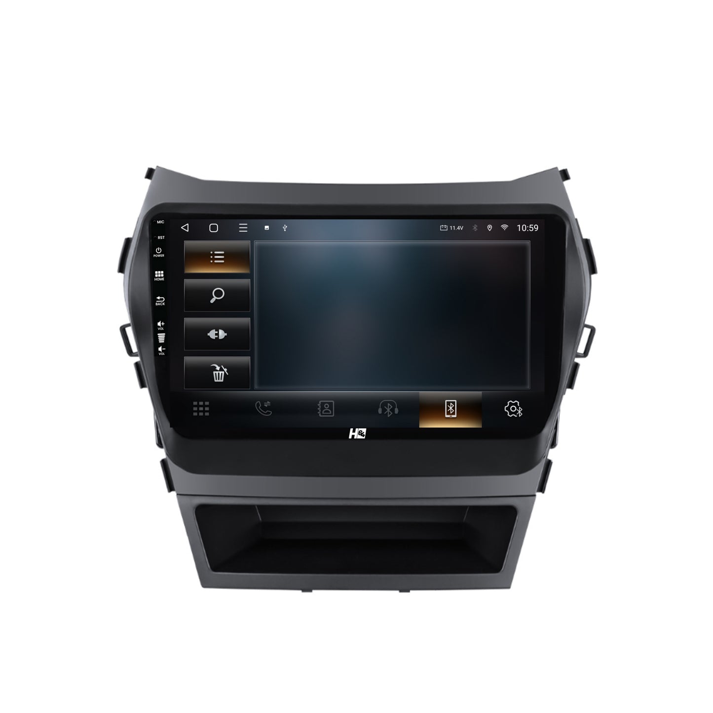 Navigatie HUB64 Hyundai Santa Fe IX45 (2013-2017), 4GB RAM, Android, Quadcore, DSP, GPS, Wi-FI, Carplay, Android Auto, USB, Bluetooth, Waze, Touchscreen, 9 inch